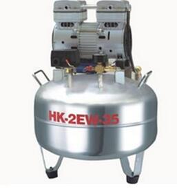 靜音無油空氣壓縮機 HK-2EW-35A(一拖二)